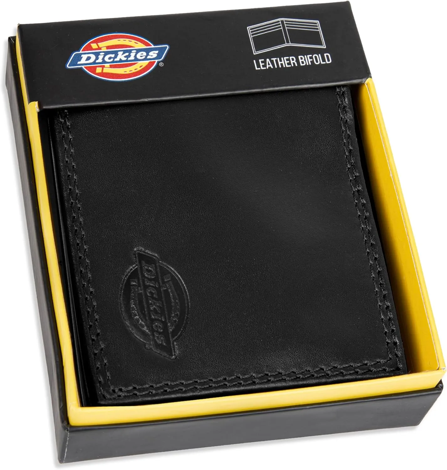 Dickies Men's Slim Everyday Leather Bifold Chain Wallet