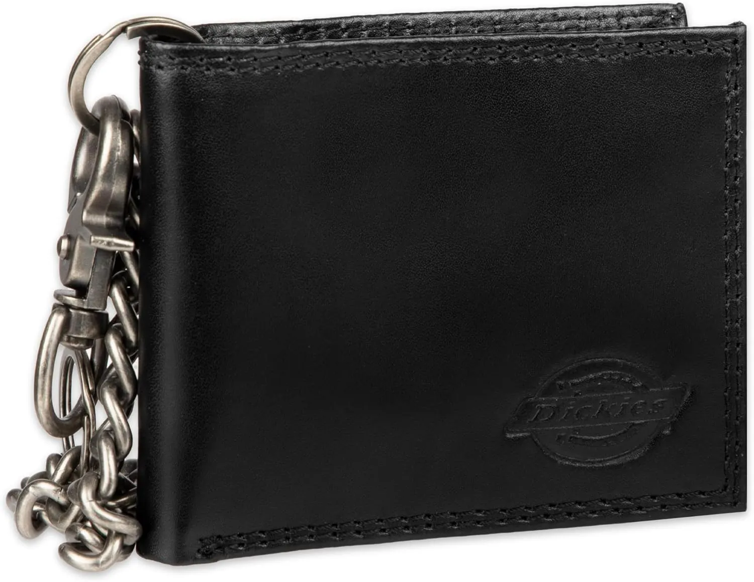 Dickies Men's Slim Everyday Leather Bifold Chain Wallet