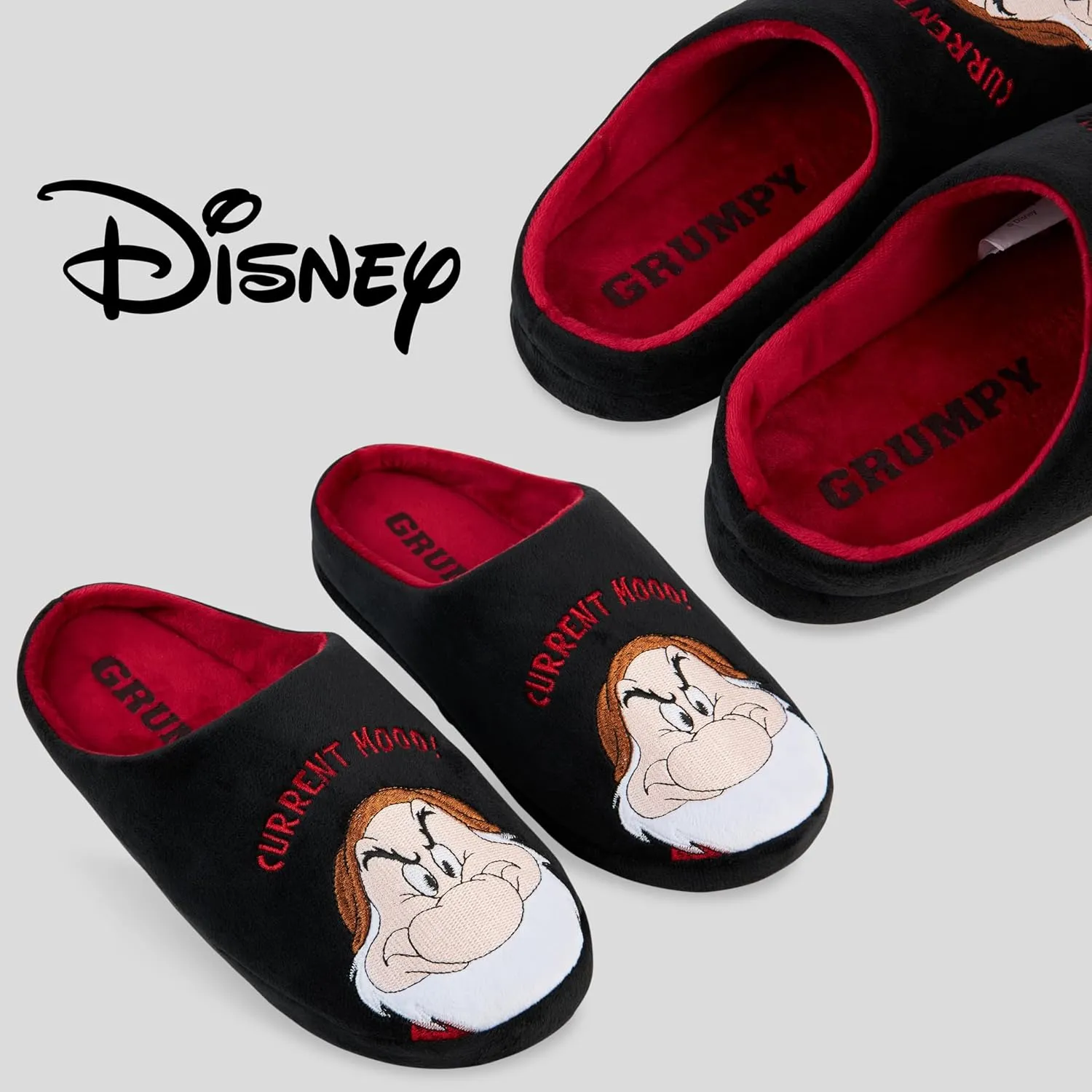 Disney Men's Slippers - Baby Yoda Indoor House Shoes Non Slip Sole - Gifts for Him