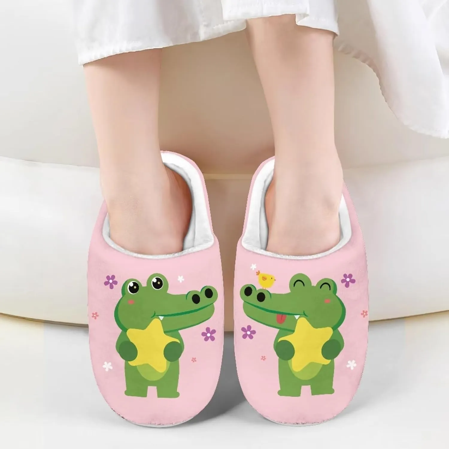 DISNIMO Kids Slippers Household Anti-Slip Indoor Outdoor Home Bedroom Slippers for Girls and Boys 9-14.5