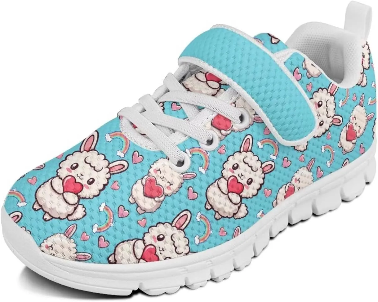 Doojoayie Slip On Shoes for Girls Soft Sole School Tennis Shoes Hook and Loop