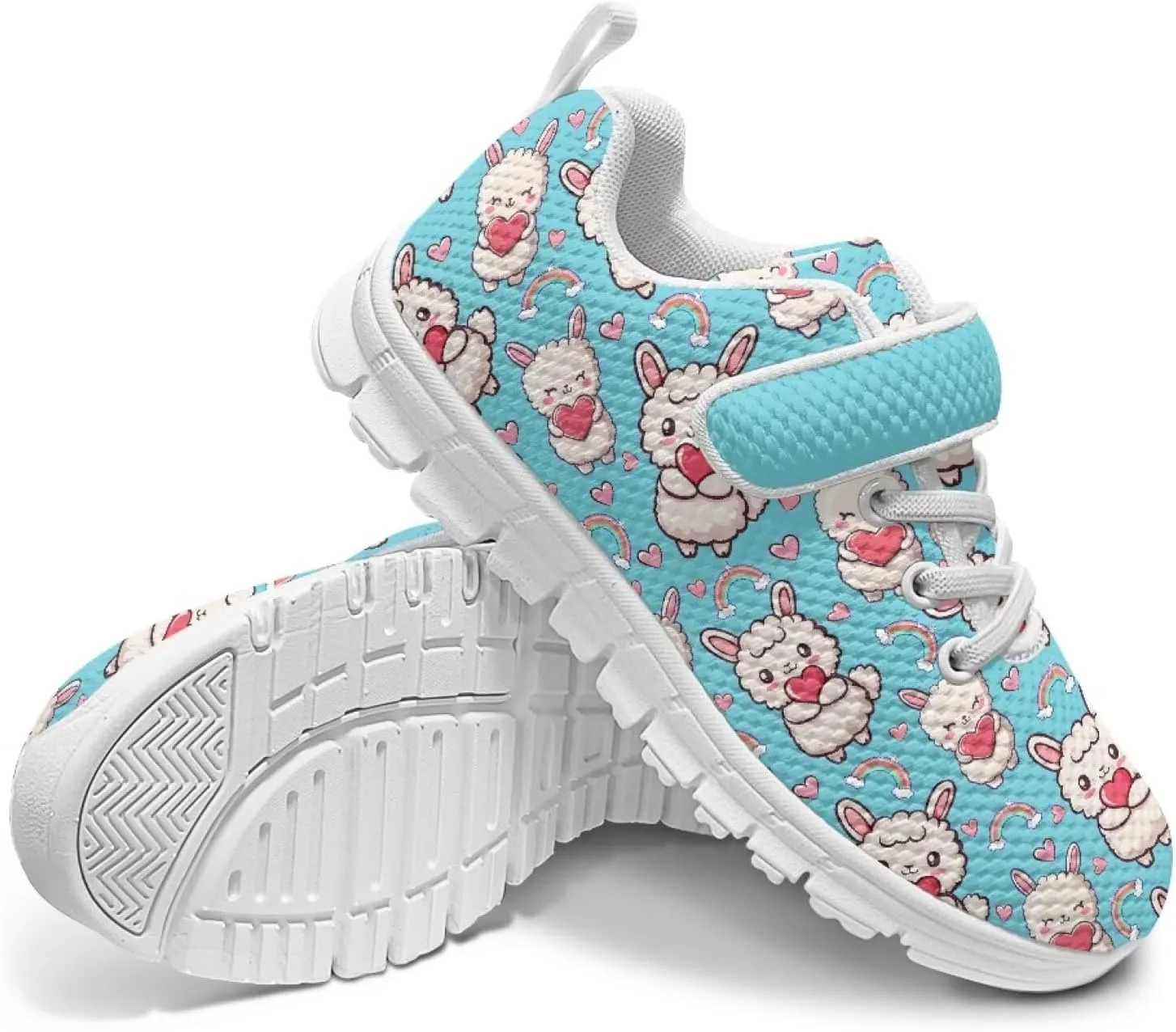Doojoayie Slip On Shoes for Girls Soft Sole School Tennis Shoes Hook and Loop