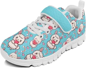 Doojoayie Slip On Shoes for Girls Soft Sole School Tennis Shoes Hook and Loop