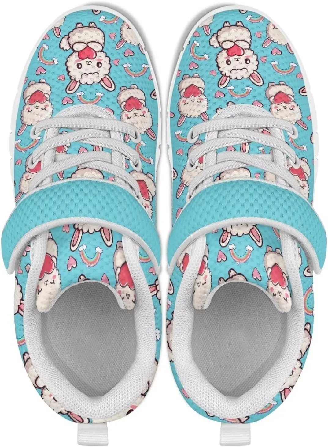 Doojoayie Slip On Shoes for Girls Soft Sole School Tennis Shoes Hook and Loop