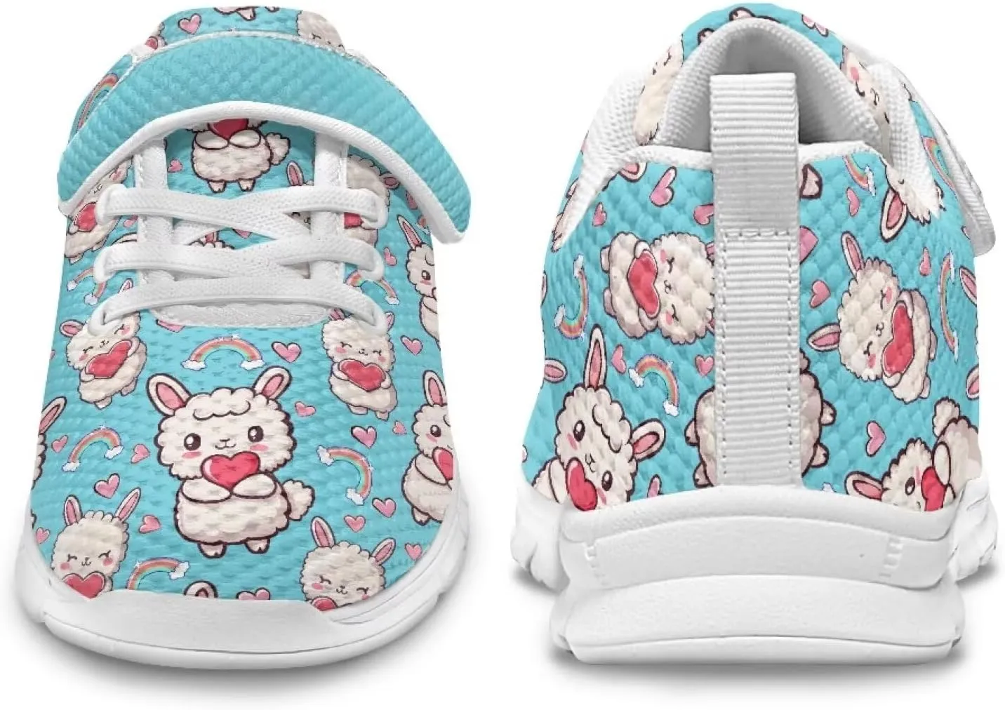 Doojoayie Slip On Shoes for Girls Soft Sole School Tennis Shoes Hook and Loop