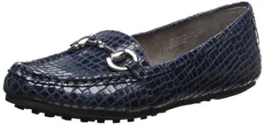 Drive Through Slipon Loafer Blue Crocodile 10 W Us