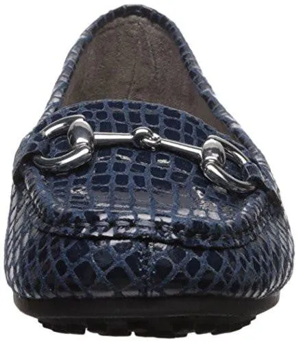 Drive Through Slipon Loafer Blue Crocodile 10 W Us