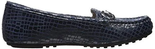 Drive Through Slipon Loafer Blue Crocodile 10 W Us