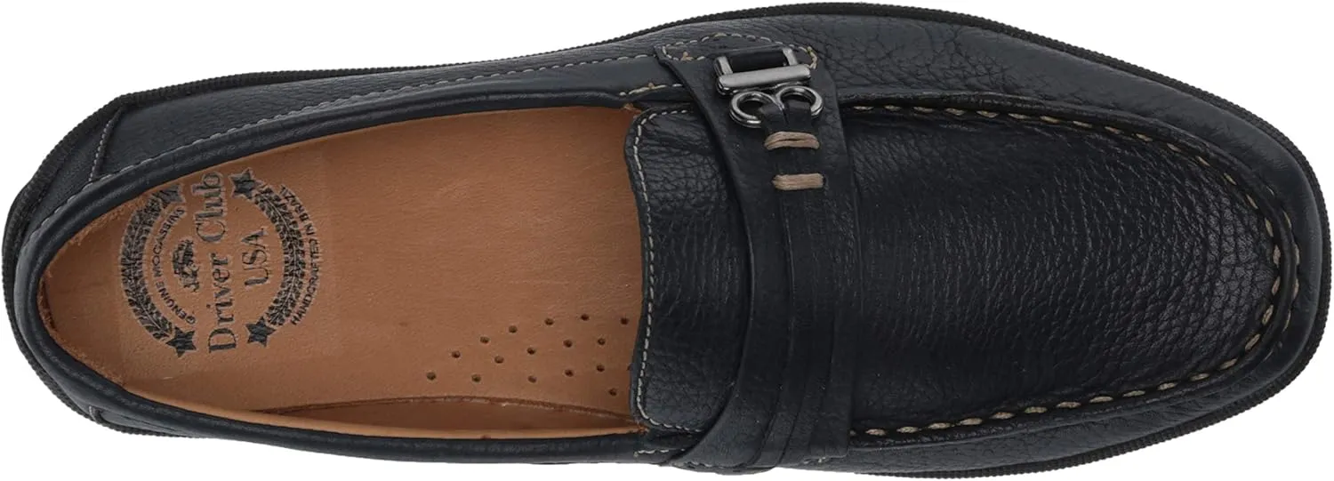 Driver Club USA Kids Boys/Girls Leather Driving Loafer with Rope Anchor Detail