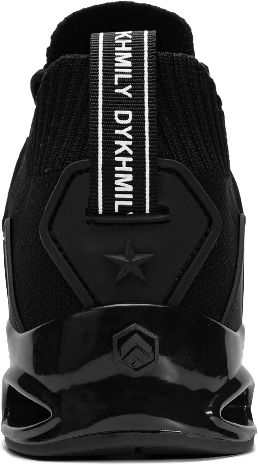 DYKHMILY Steel Toe Wide Sneakers for Women Lightweight Safety Shoes Breathable Slip on Work Shoe