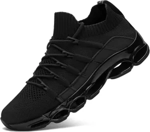 DYKHMILY Steel Toe Wide Sneakers for Women Lightweight Safety Shoes Breathable Slip on Work Shoe