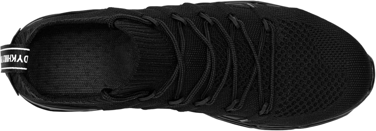 DYKHMILY Steel Toe Wide Sneakers for Women Lightweight Safety Shoes Breathable Slip on Work Shoe