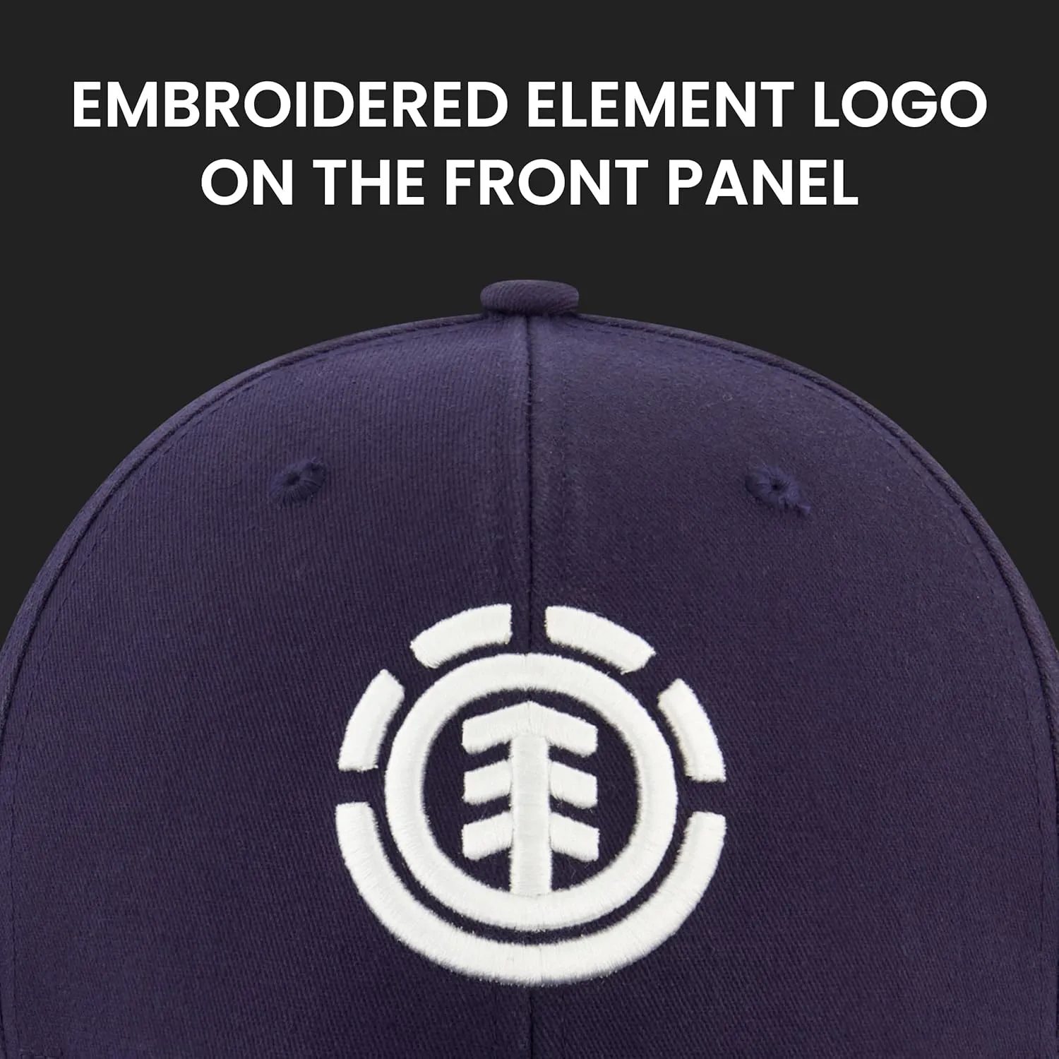 Element Baseball Hat, Adult Flex Fit Active Sport Cap with Curved Brim