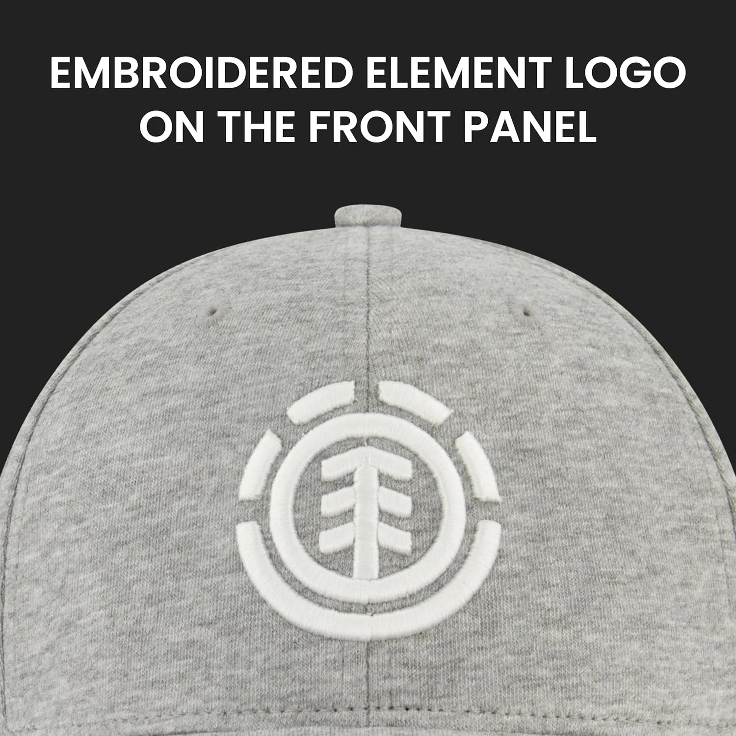 Element Baseball Hat, Adult Flex Fit Active Sport Cap with Curved Brim