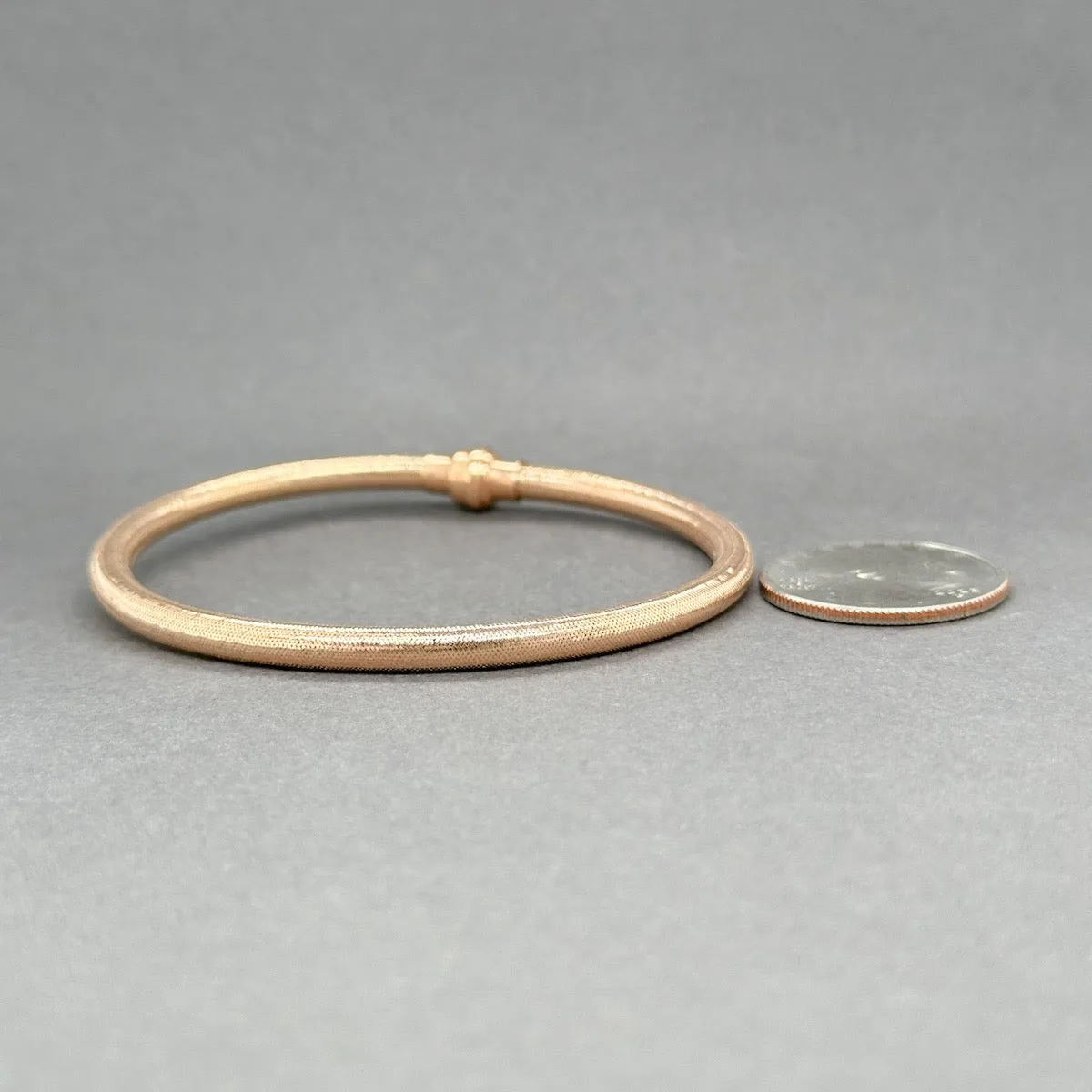 Estate 14K R Gold Silicone Bracelet