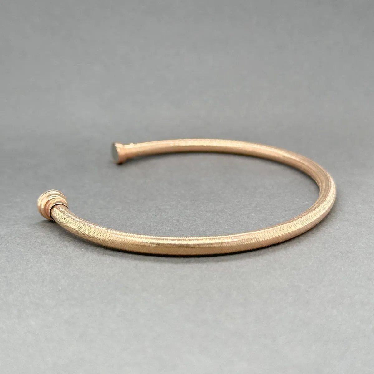 Estate 14K R Gold Silicone Bracelet