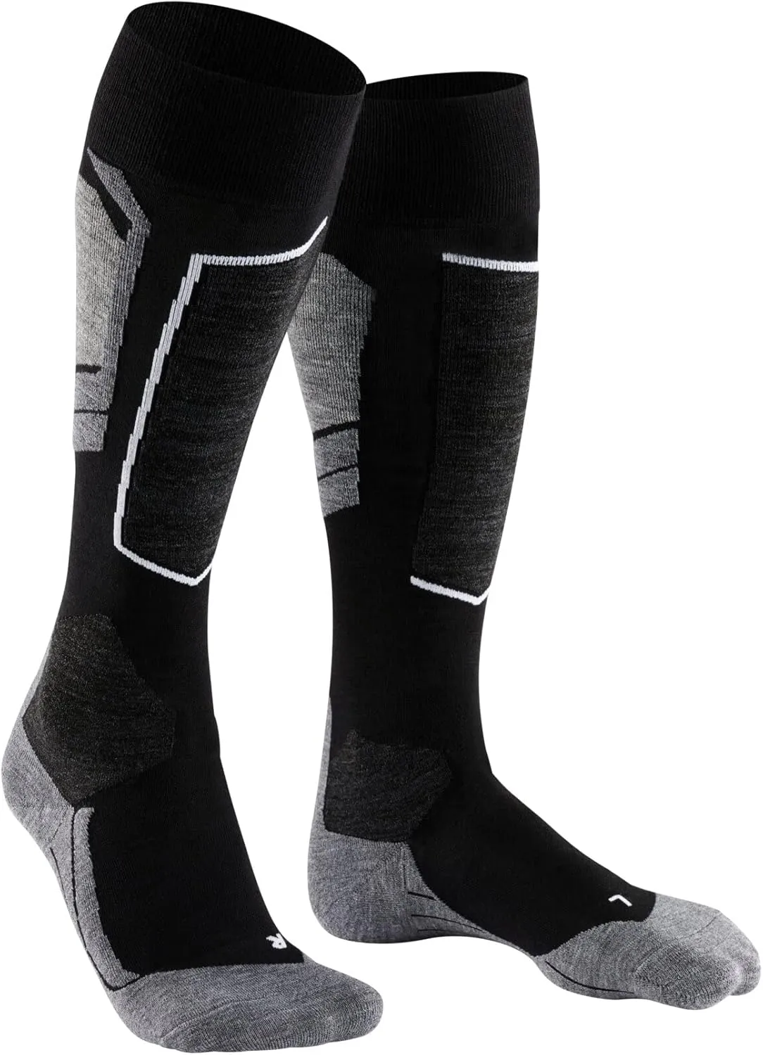 FALKE Men's SK4 Advanced Ski Socks, Light Cushion, Quick Dry Merino Wool, 1 Pair