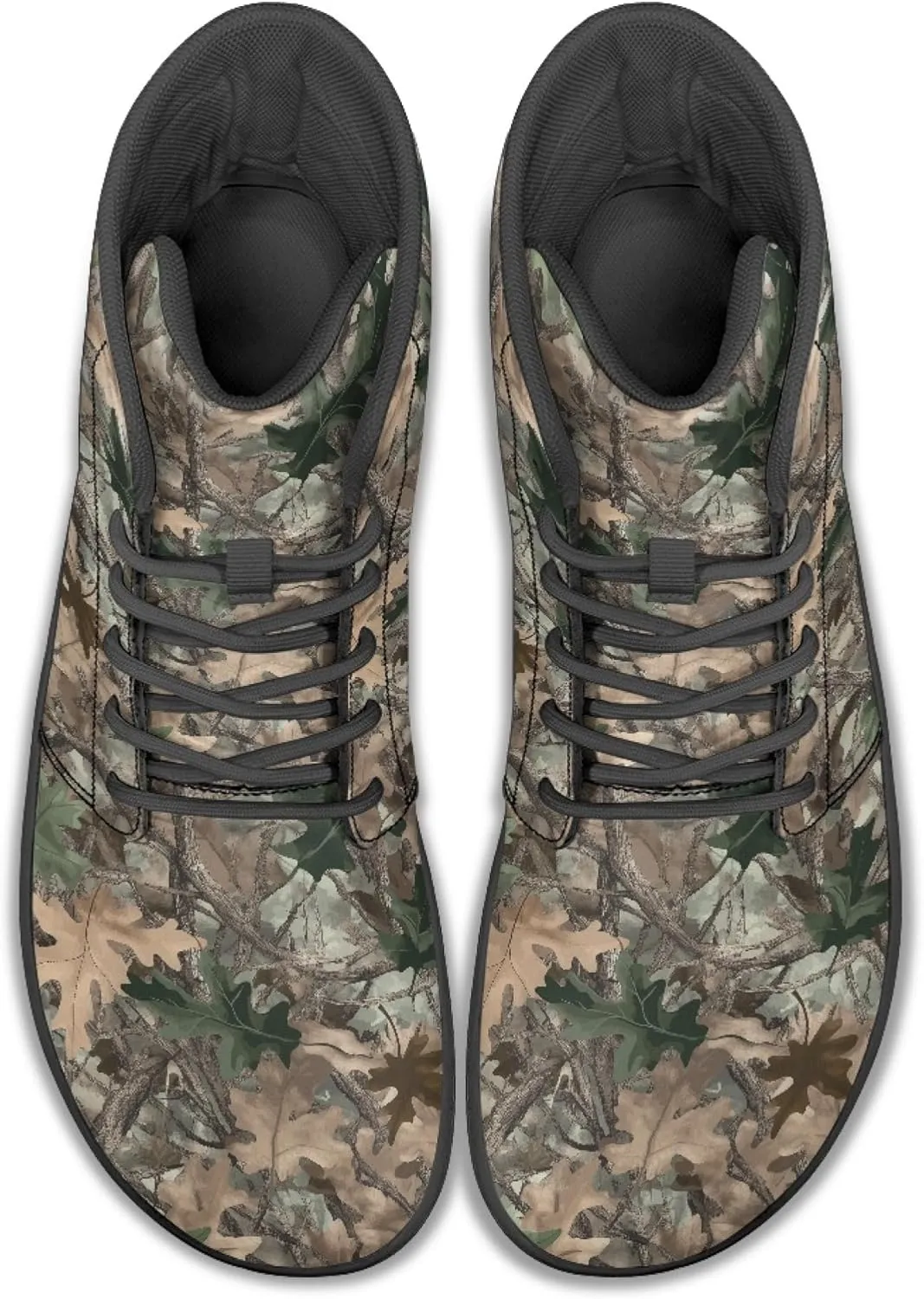 Fashion Print Womens Mens High Top Barefoot Sneakers Flat Shoes
