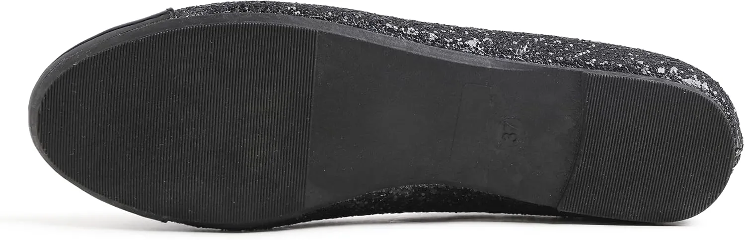 FEVERSOLE Women's Bow Tie Fashion Dress Slip On Shoes Round Toe Ballet Flat