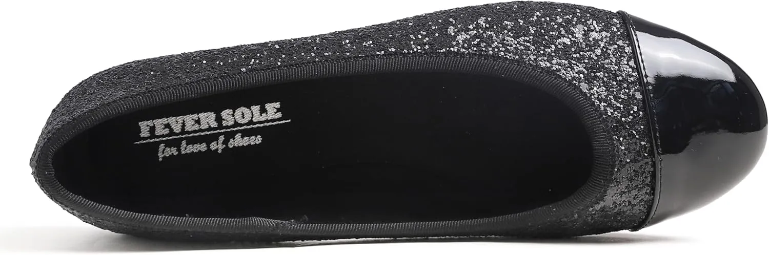 FEVERSOLE Women's Bow Tie Fashion Dress Slip On Shoes Round Toe Ballet Flat