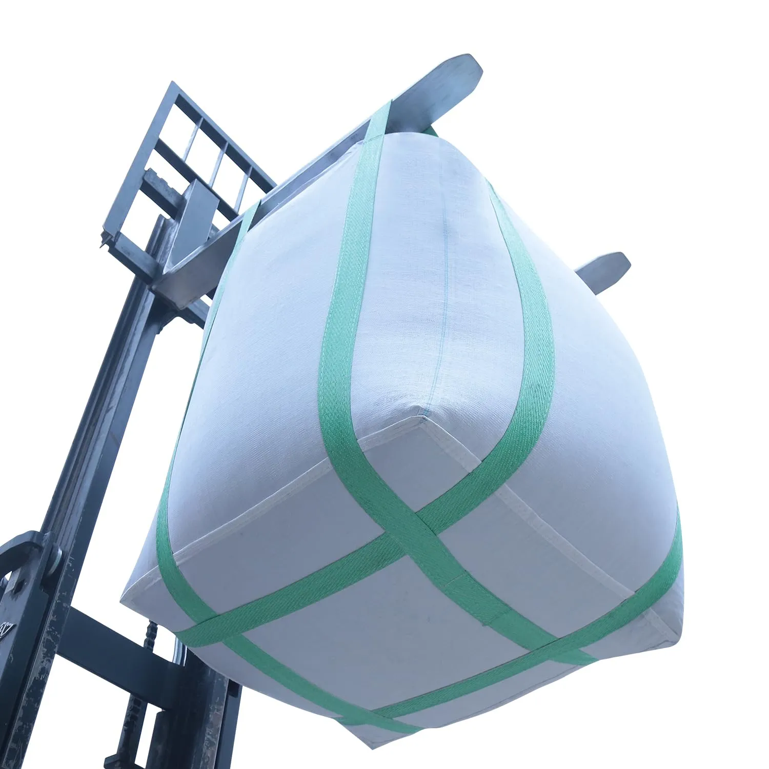 FIBC Bulk Bag,Super Sack 2 Ton Bag,35"L x 35"W x 43"H, 4400 lbs SWL, Duffle Top Flat Bottom,Four Loop Fibc Big Bag,Heavy Duty Bulk Bag for Industry Agriculture Construction