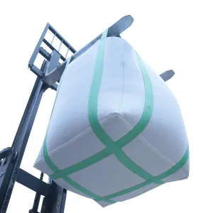 FIBC Bulk Bag,Super Sack 2 Ton Bag,35"L x 35"W x 43"H, 4400 lbs SWL, Duffle Top Flat Bottom,Four Loop Fibc Big Bag,Heavy Duty Bulk Bag for Industry Agriculture Construction