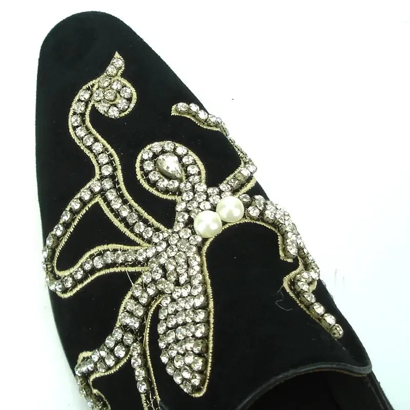 Fiesso FI-7194 Black Loafers