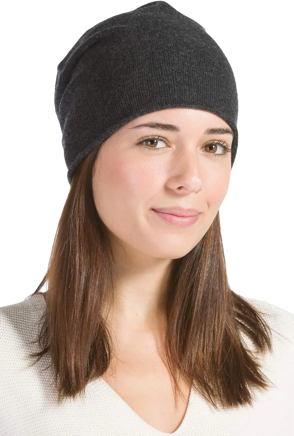Fishers Finery Women's 100% Pure Cashmere Slouchy Beanie