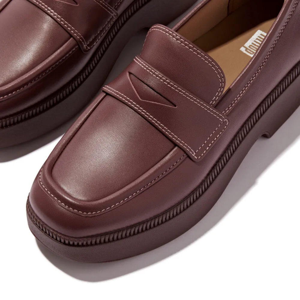FitFlop x Song Hye Kyo<br>F-LUMA Contrast-Stitch Demi-Wedge Loafers