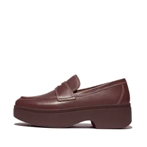 FitFlop x Song Hye Kyo<br>F-LUMA Contrast-Stitch Demi-Wedge Loafers