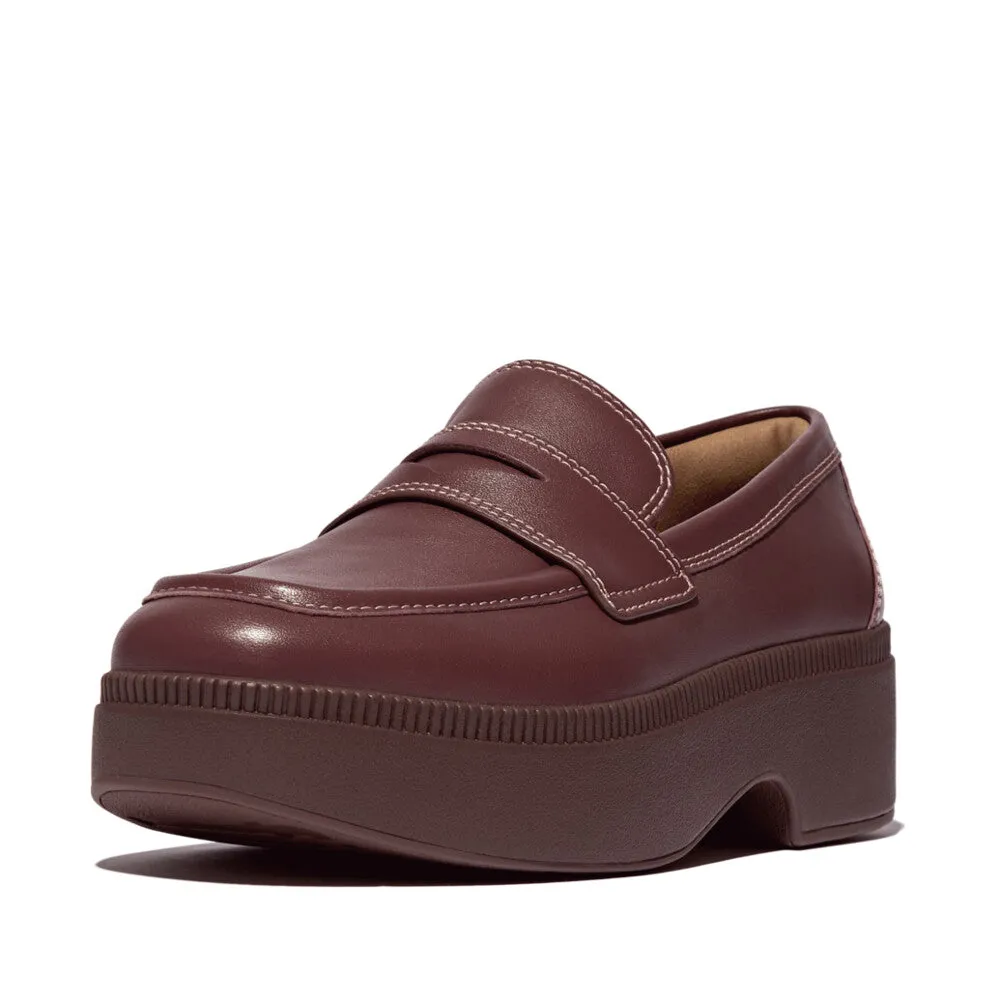 FitFlop x Song Hye Kyo<br>F-LUMA Contrast-Stitch Demi-Wedge Loafers