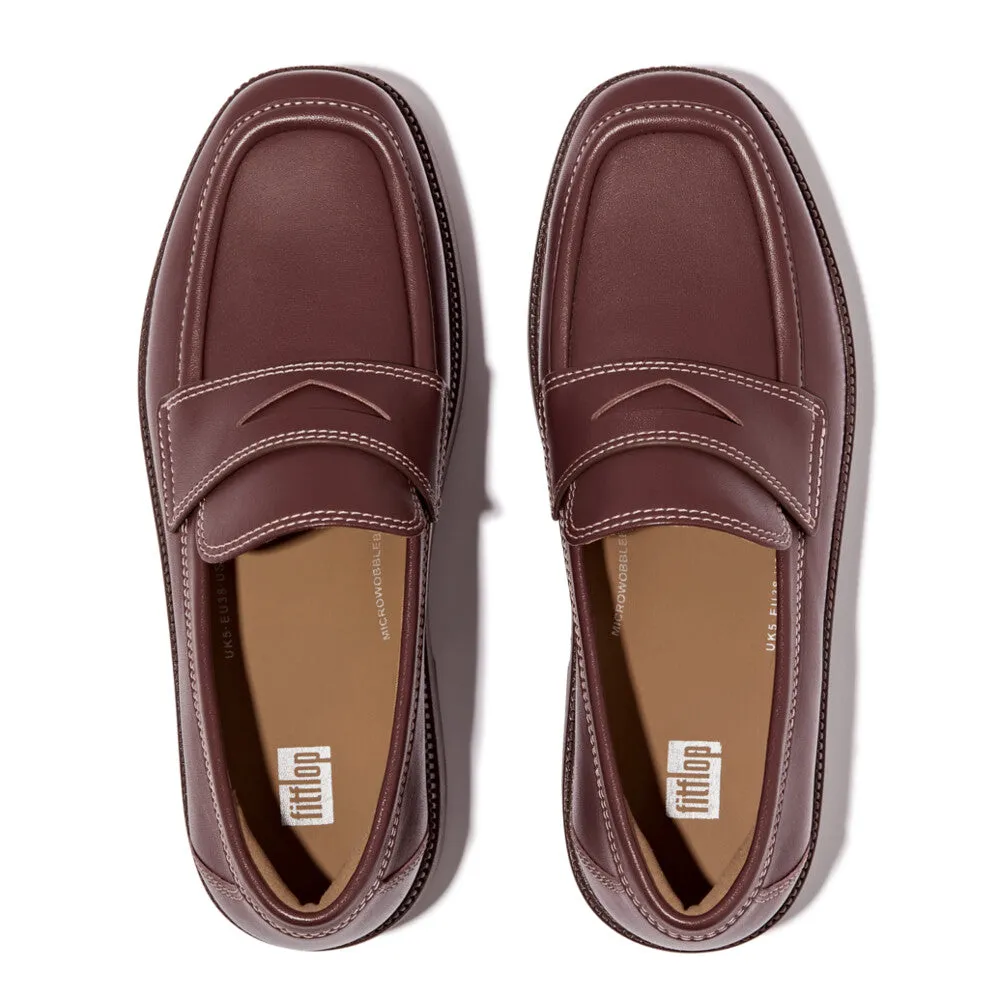 FitFlop x Song Hye Kyo<br>F-LUMA Contrast-Stitch Demi-Wedge Loafers