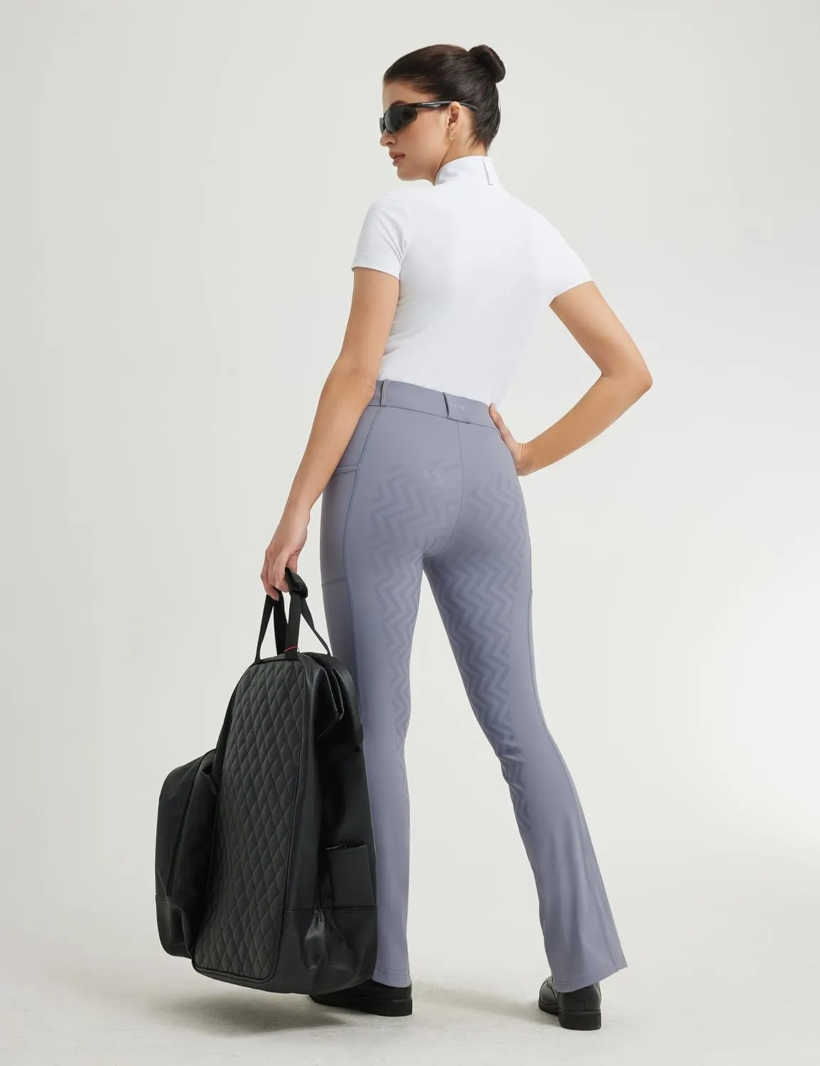 FitsT4 Sports Women's Bootcut Riding Breeches Full Seat Equestrian Pants Summer Riding Tights for Women