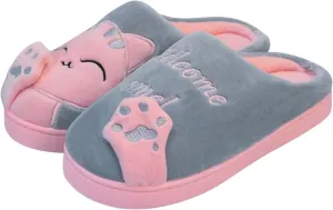 FJWYSANGU Womens & Mens Memory Foam Fuzzy Warm Slip On House Slippers - Cute Animal Slippers - Soft Plush Home Shoes - Indoor & Outdoor
