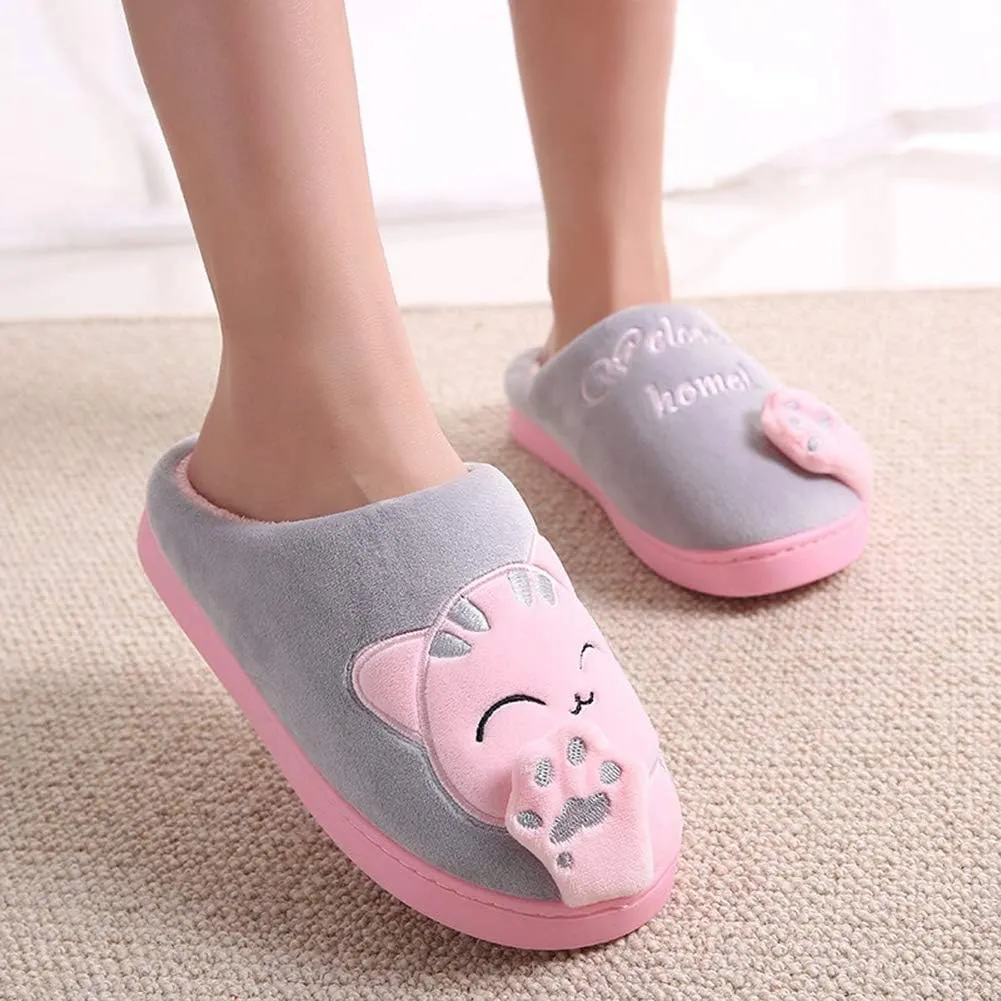 FJWYSANGU Womens & Mens Memory Foam Fuzzy Warm Slip On House Slippers - Cute Animal Slippers - Soft Plush Home Shoes - Indoor & Outdoor