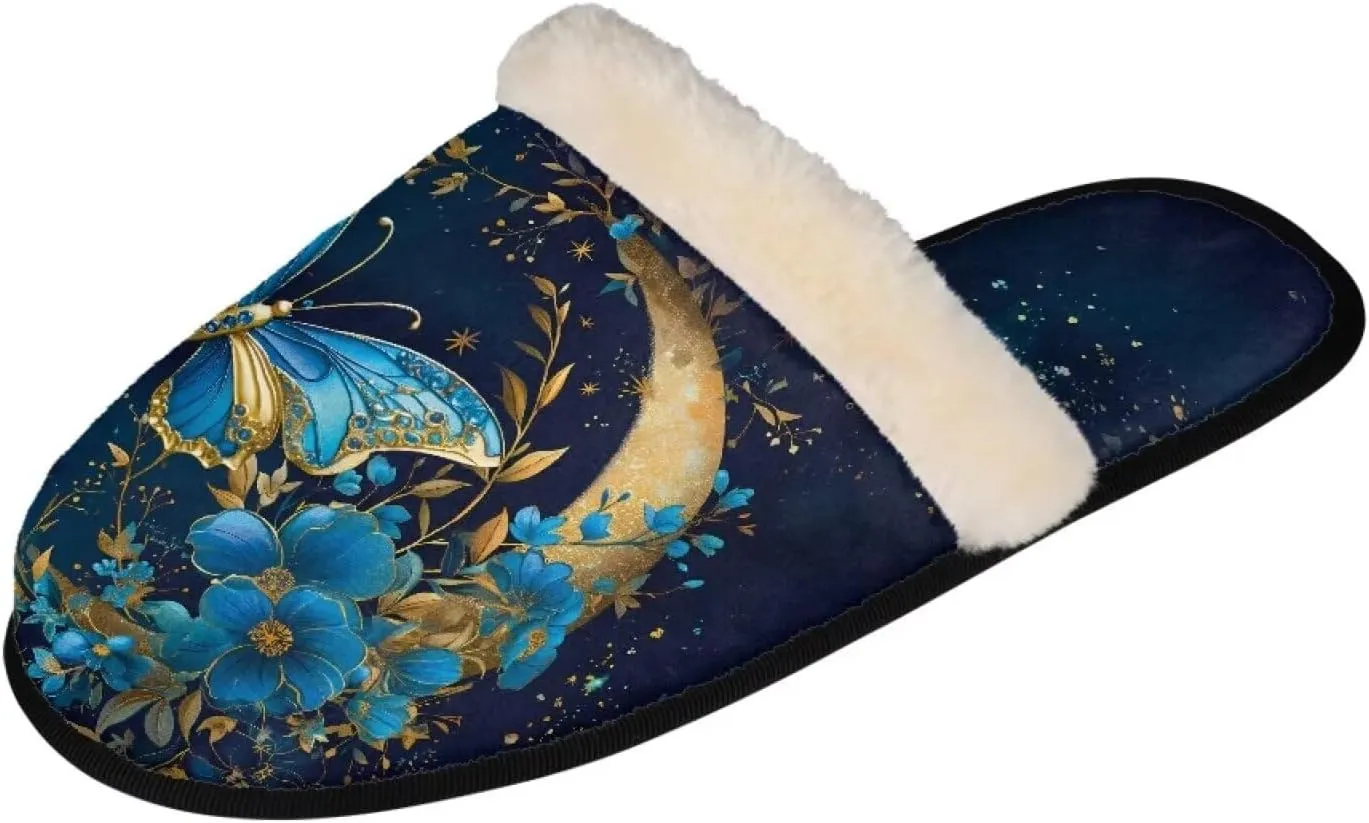 Flashideas House Slippers for Woman Fuzzy Keep Warm for Winter Indoor Soft Cushion Non-slip Fluffy Slides Slippers
