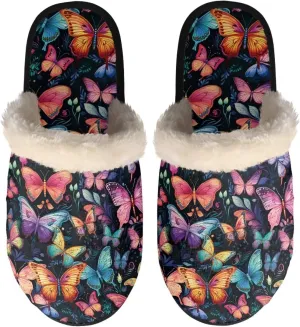 Flashideas House Slippers for Woman Fuzzy Keep Warm for Winter Indoor Soft Cushion Non-slip Fluffy Slides Slippers