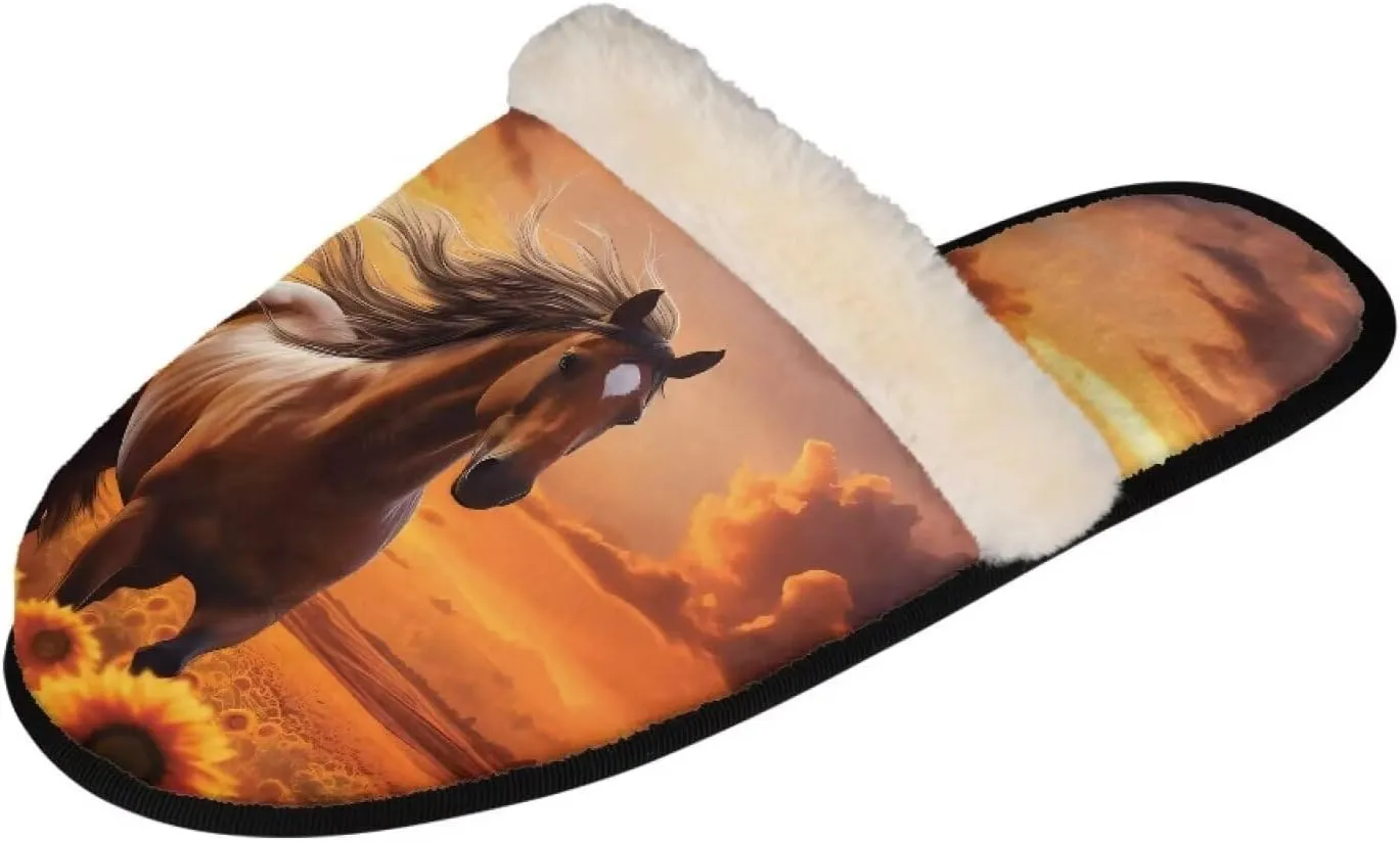 Flashideas House Slippers for Woman Fuzzy Keep Warm for Winter Indoor Soft Cushion Non-slip Fluffy Slides Slippers