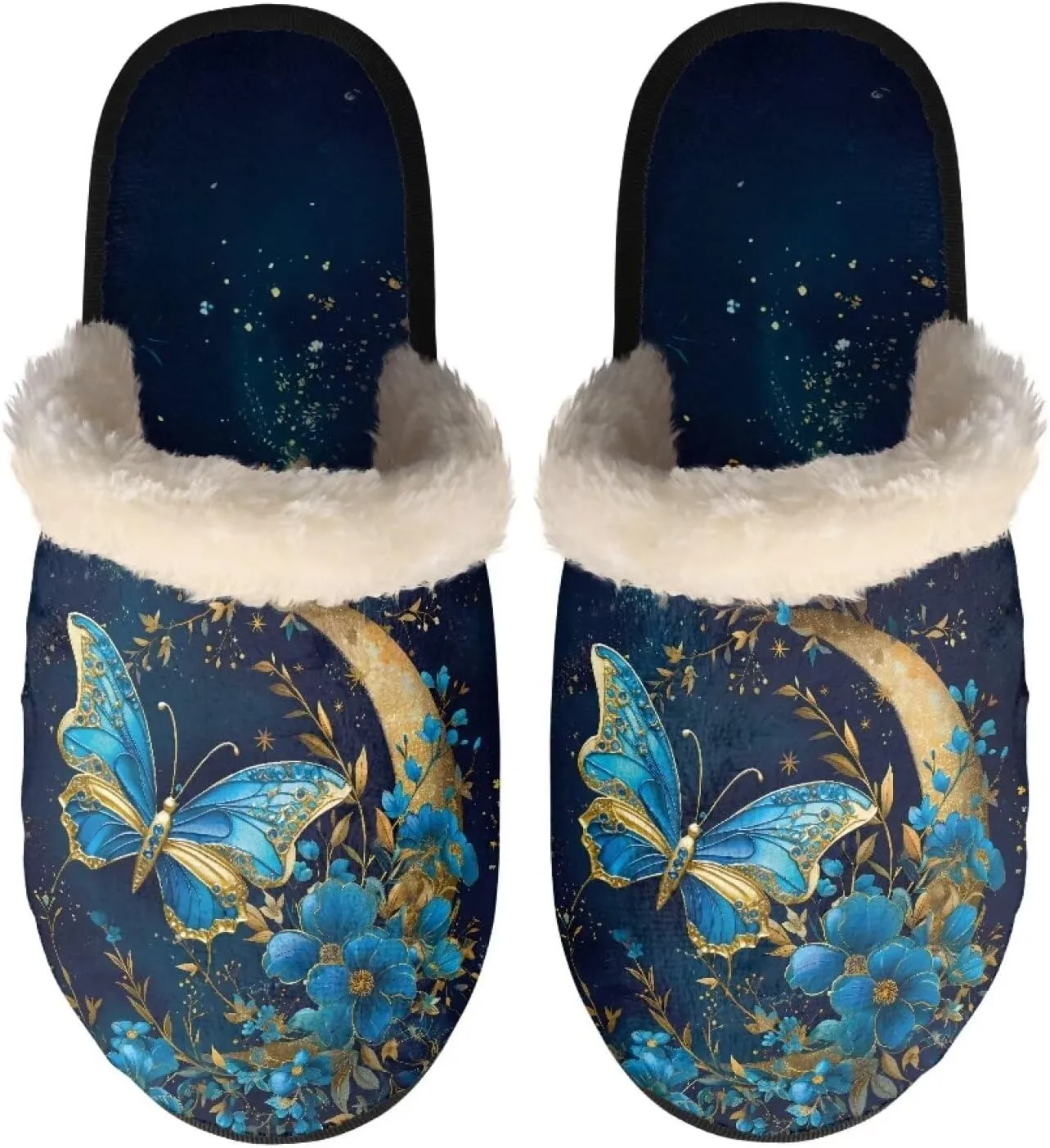 Flashideas House Slippers for Woman Fuzzy Keep Warm for Winter Indoor Soft Cushion Non-slip Fluffy Slides Slippers