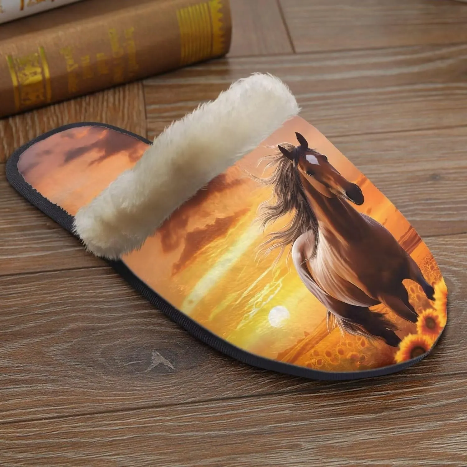 Flashideas House Slippers for Woman Fuzzy Keep Warm for Winter Indoor Soft Cushion Non-slip Fluffy Slides Slippers