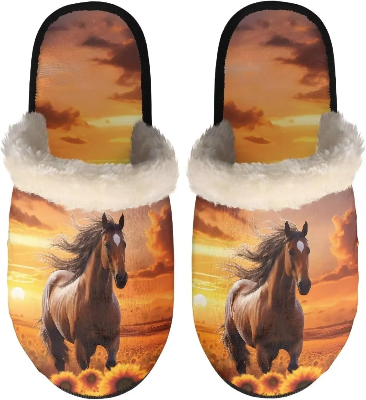 Flashideas House Slippers for Woman Fuzzy Keep Warm for Winter Indoor Soft Cushion Non-slip Fluffy Slides Slippers