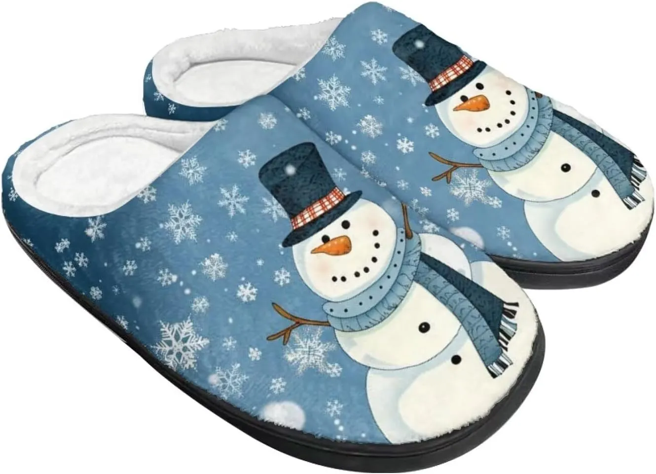 Flashideas Slippers for Women Men Soft Fluffy Warm Home Non-Slip Couple Style Casual Slippers