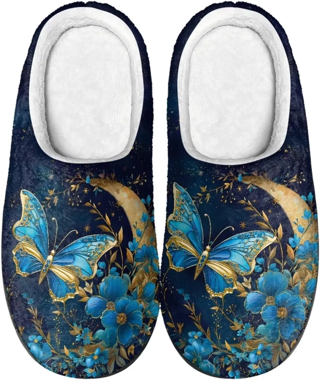 Flashideas Slippers for Women Men Soft Fluffy Warm Home Non-Slip Couple Style Casual Slippers