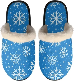 Flashideas Slippers for Women Retro Soft Fuzzy Slippers Couple Casual Fluffy Slippers for Indoor and Outdoor