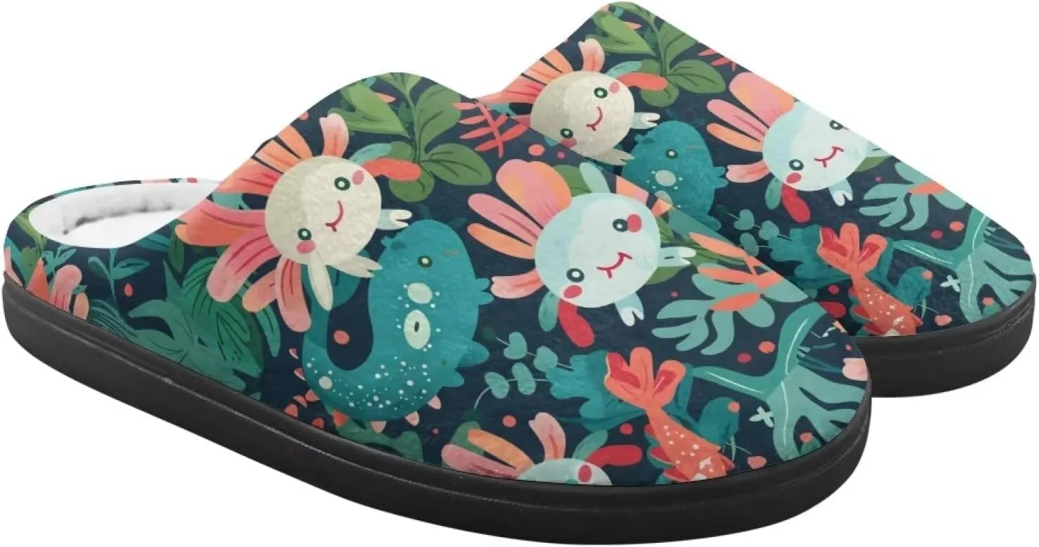 Flashideas Toddler Slippers Kids Fur Lined Warm Slip On Home Slippers Soft Plush Slippers