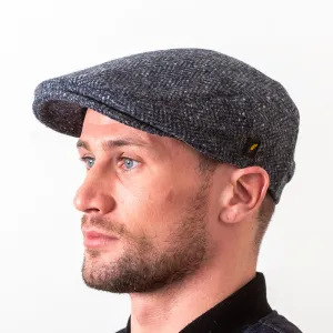 Flat Cap, Dubliner Denim Herringbone