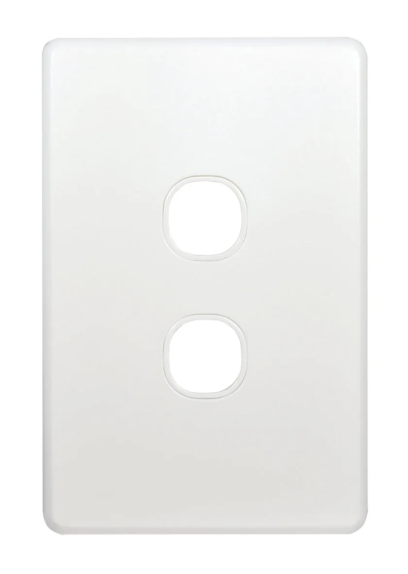 Flat Cat Slimline 2 Gang Grid And Plate Assembly