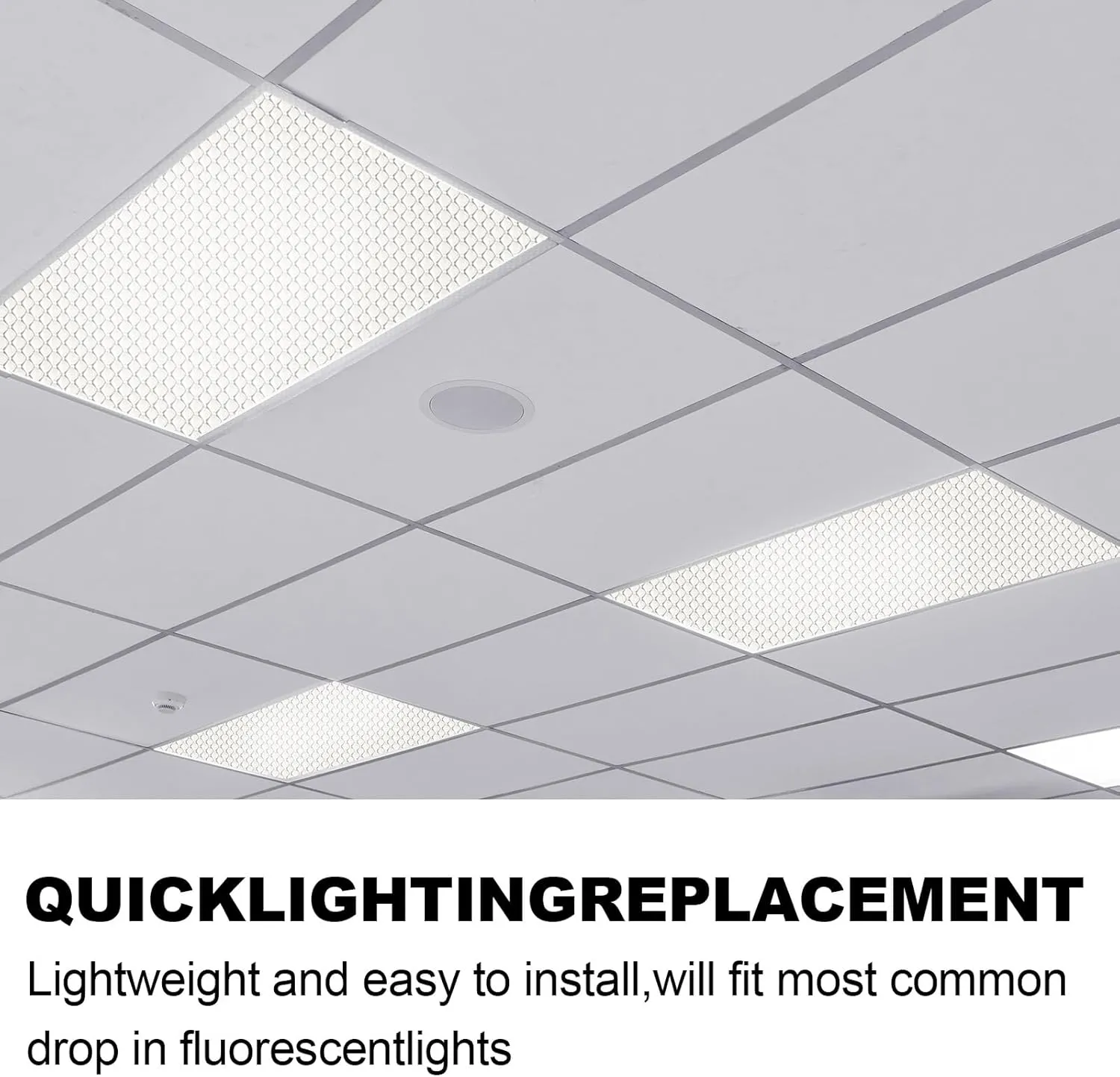Frienda 4 Pcs Fluorescent Light Covers Replacement Flat Clear Prismatic Acrylic Ceiling Light Cover Panels(22.5" x 46.5" x 0.12")