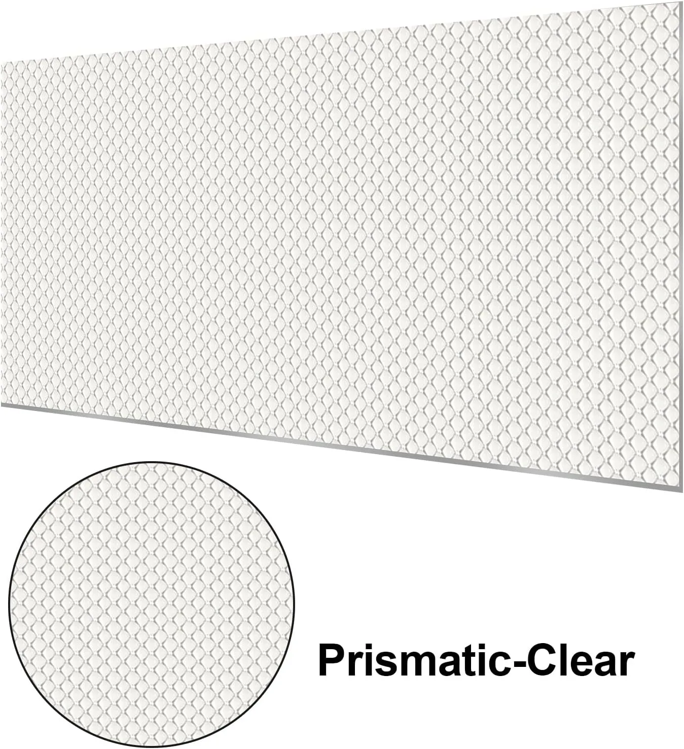 Frienda 4 Pcs Fluorescent Light Covers Replacement Flat Clear Prismatic Acrylic Ceiling Light Cover Panels(22.5" x 46.5" x 0.12")