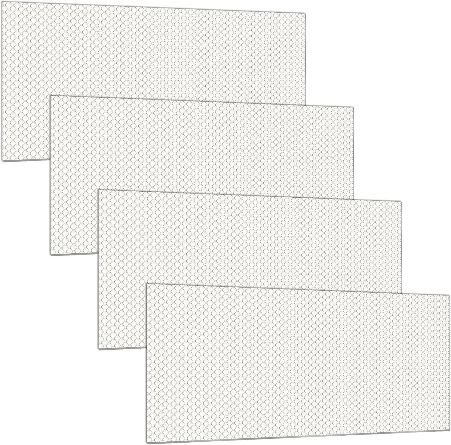 Frienda 4 Pcs Fluorescent Light Covers Replacement Flat Clear Prismatic Acrylic Ceiling Light Cover Panels(22.5" x 46.5" x 0.12")